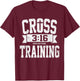 Cross Training 3 16 Christian Faith Motivational Bible T-Shirt - T-Shirt | Maroon