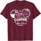 This Mom Runs On Coffee And Magic - Fun Mom Life T-Shirt - T-Shirt | Maroon