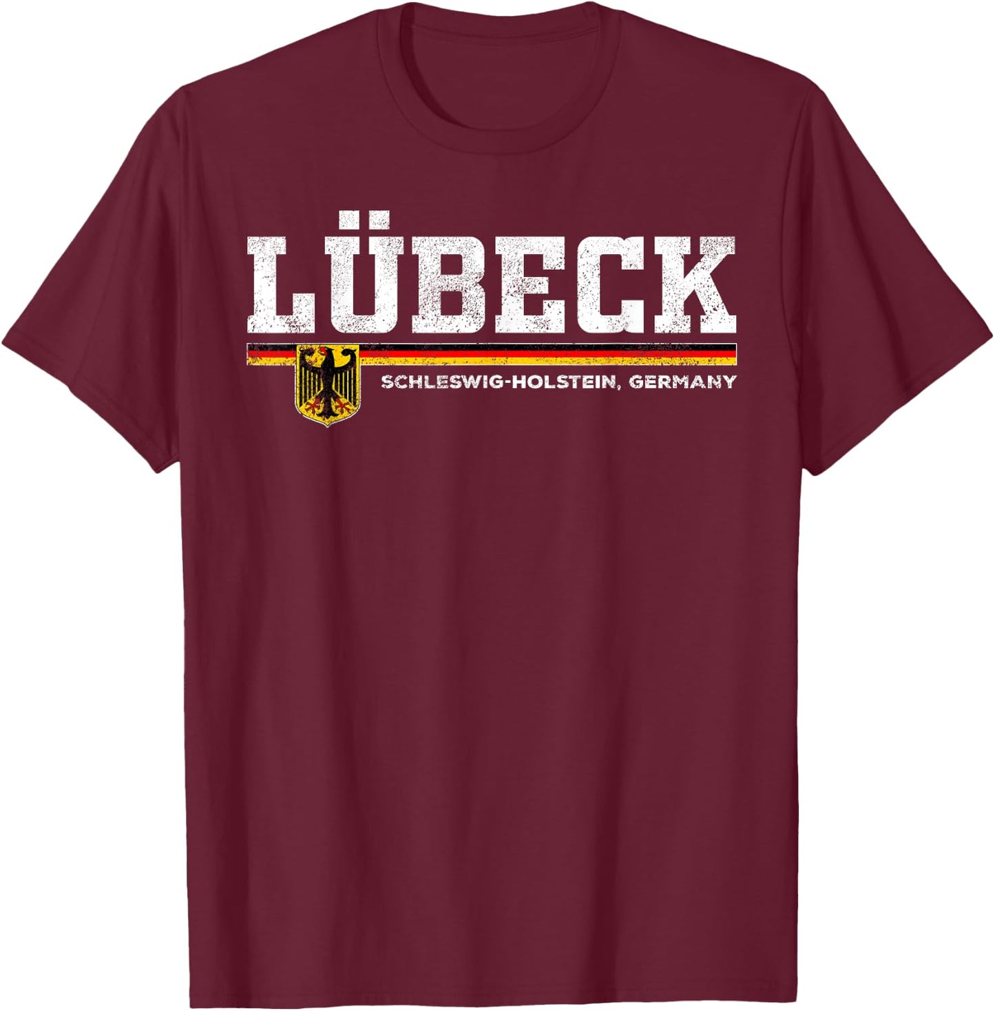 Lubeck Germany / Deutschland T-Shirt - T-Shirt | Maroon