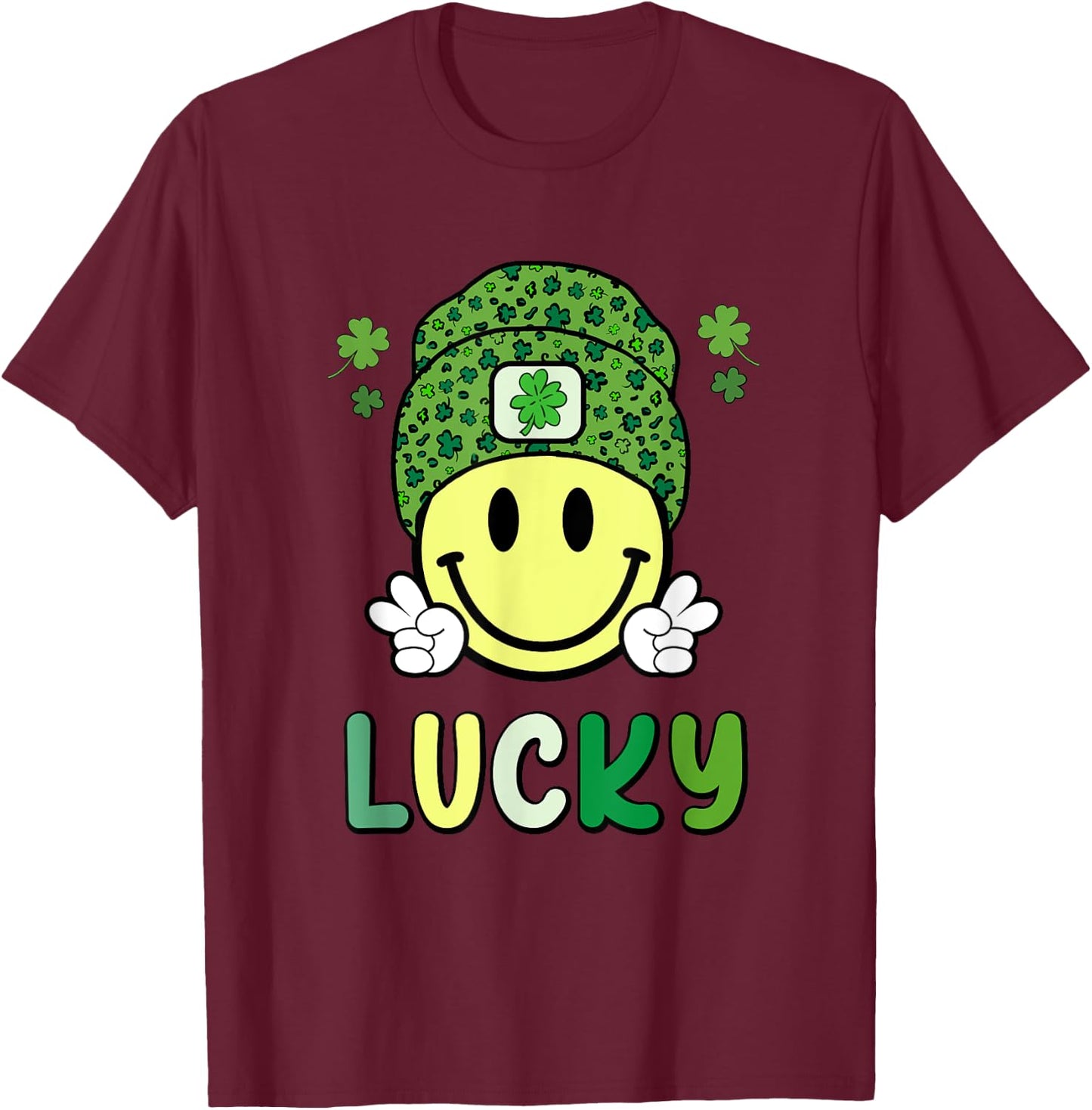 Cool St Patricks Day Toddler Saint Paddy's Kids Lucky Boys T-Shirt - T-Shirt | Maroon