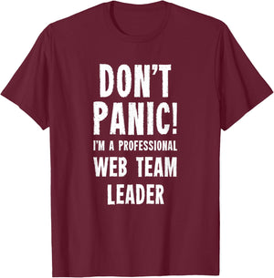 Web Team Leader T-Shirt - T-Shirt | Maroon