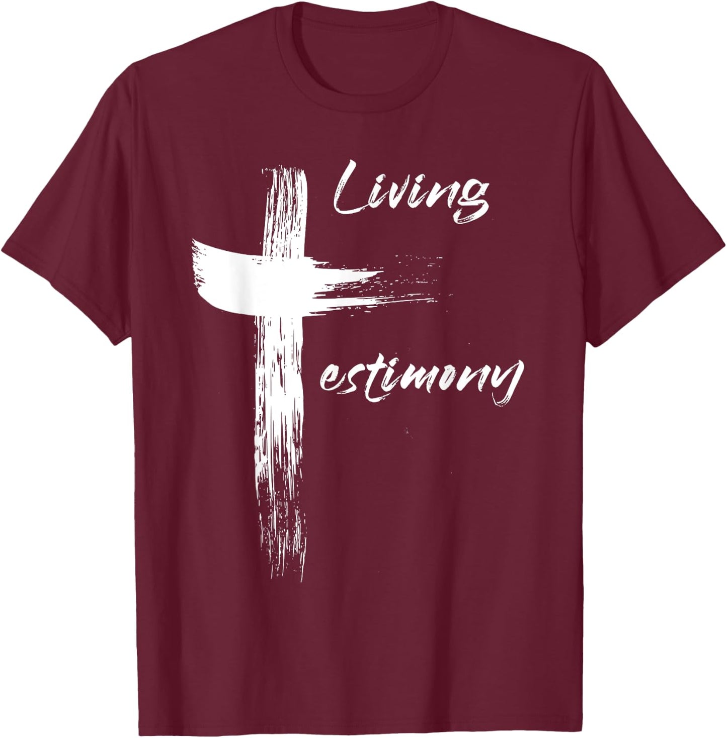 Living Testimony T-Shirt - T-Shirt | Maroon