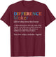 Vintage Difference Maker Definition Teachers Mom Boss Women T-Shirt - T-Shirt | Maroon