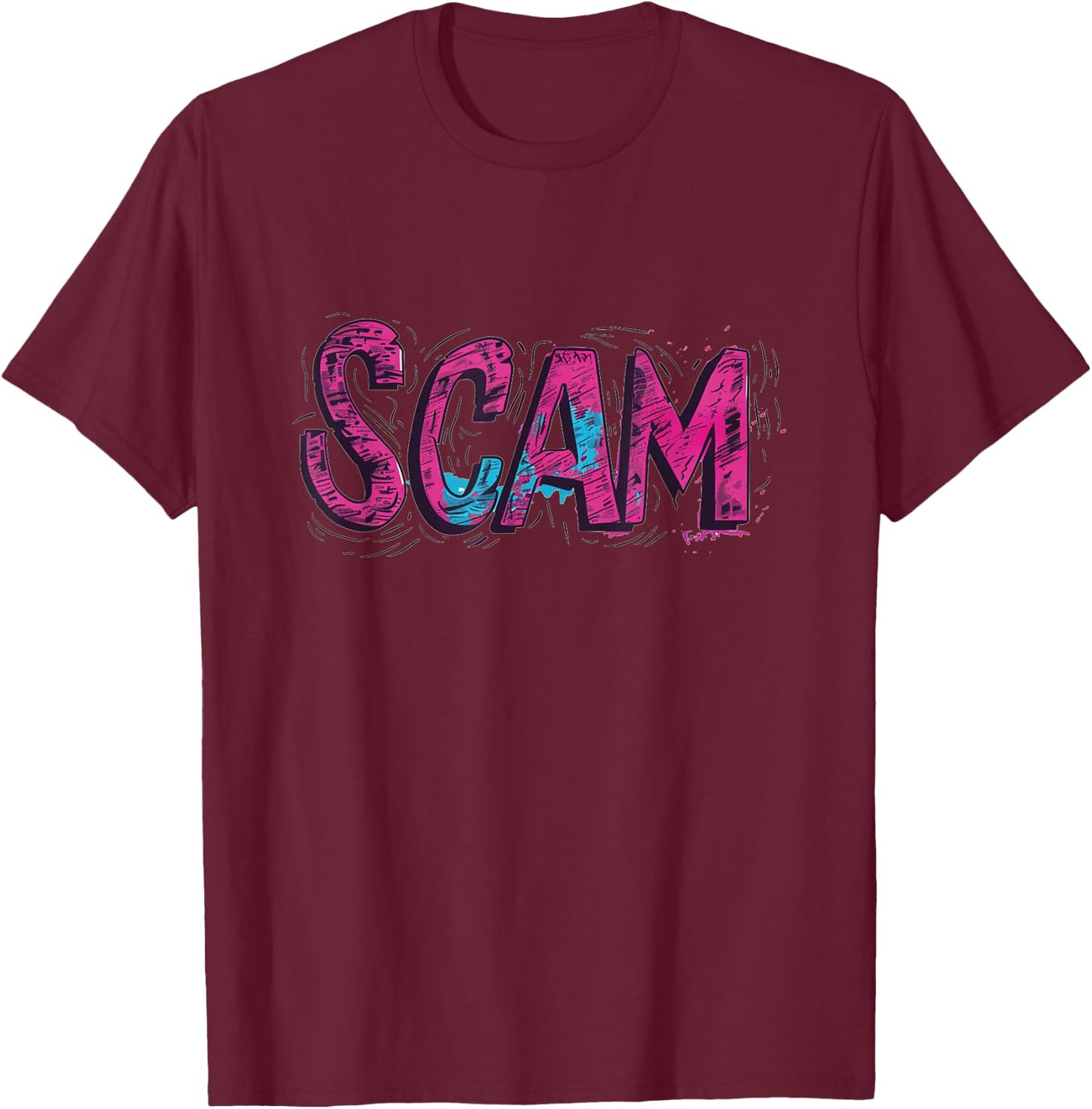 Funny Scam Speech Costume for Boys and Girls T-Shirt - T-Shirt | Maroon