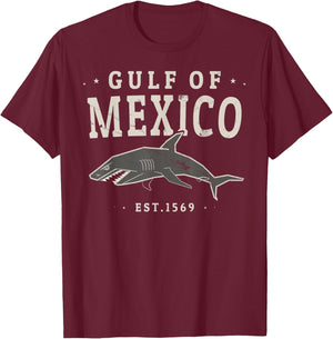Gulf of Mexico Jersey 1569 , Black, S T-Shirt - T-Shirt | Maroon