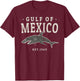 Gulf of Mexico Jersey 1569 , Black, S T-Shirt - T-Shirt | Maroon
