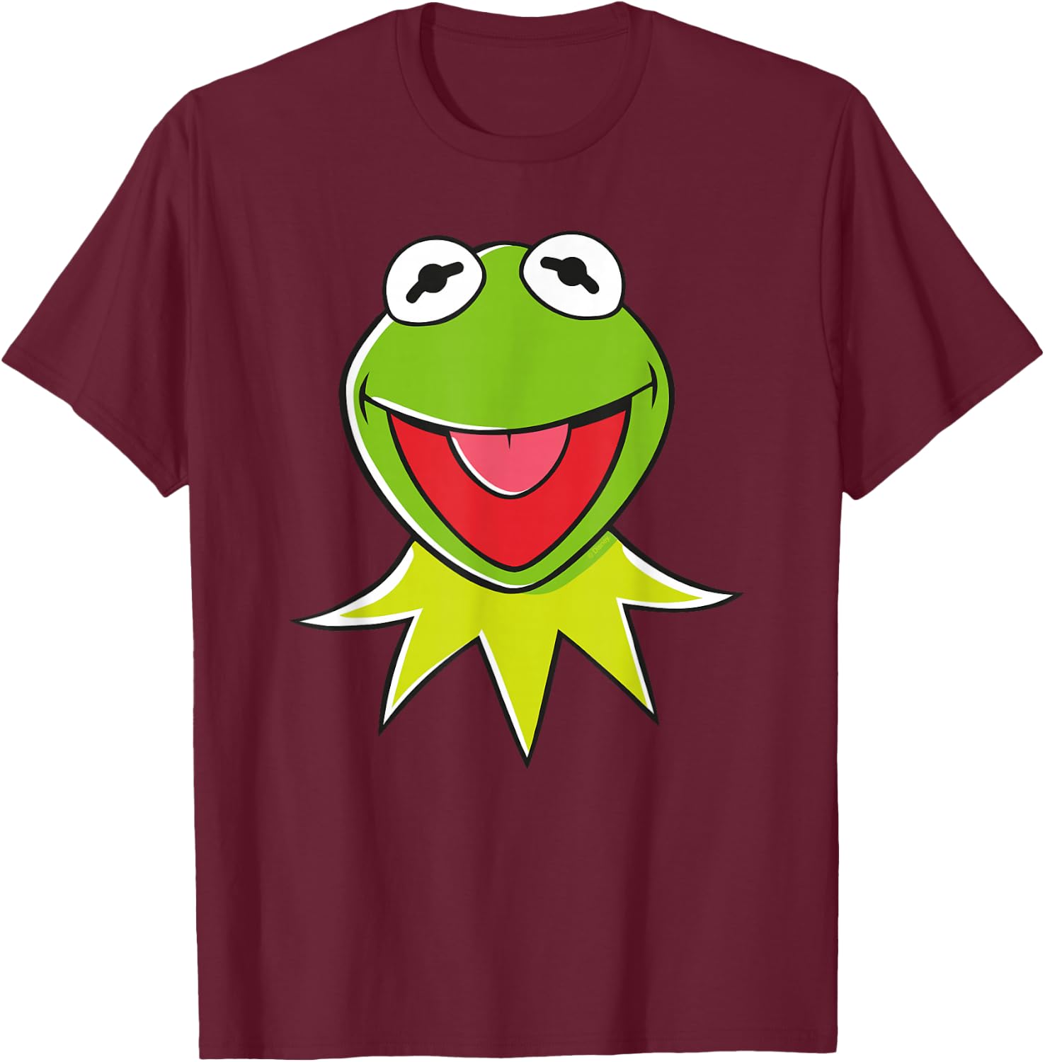 The Muppets Kermit Head T-Shirt - T-Shirt | Maroon
