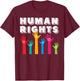 Human Rights T-Shirt - T-Shirt | Maroon