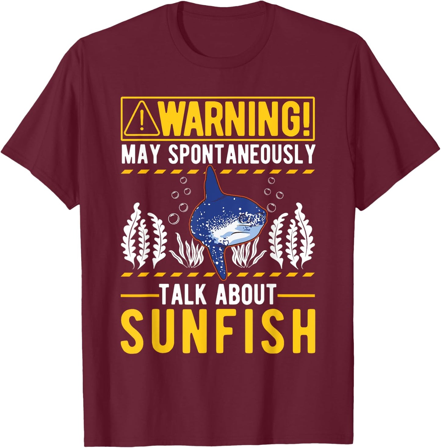 Sunfish Mola Mola T-Shirt - T-Shirt | Maroon