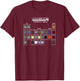 Minecraft Periodic Table Of Blocks , black T-Shirt - T-Shirt | Maroon