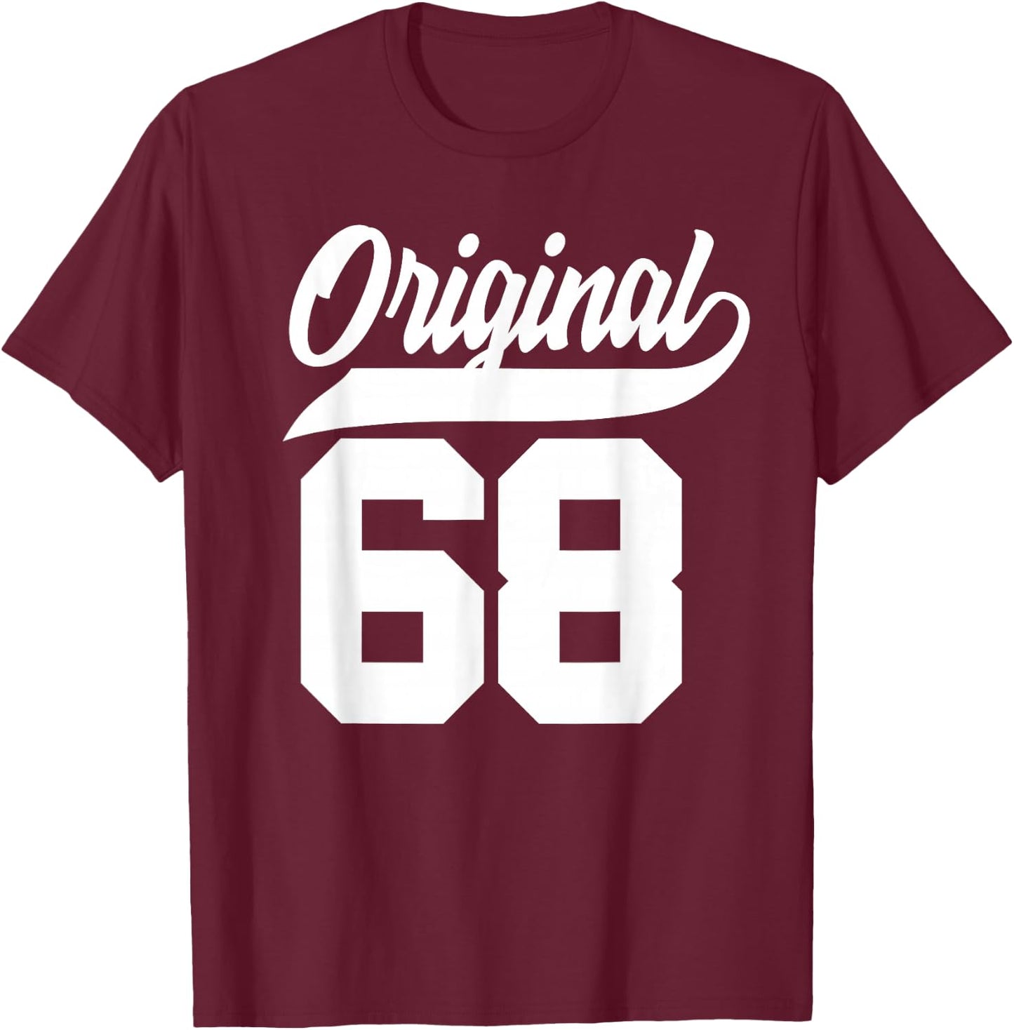 57th Birthday Gift Man Woman Original Vintage 1968 T-Shirt - T-Shirt | Maroon