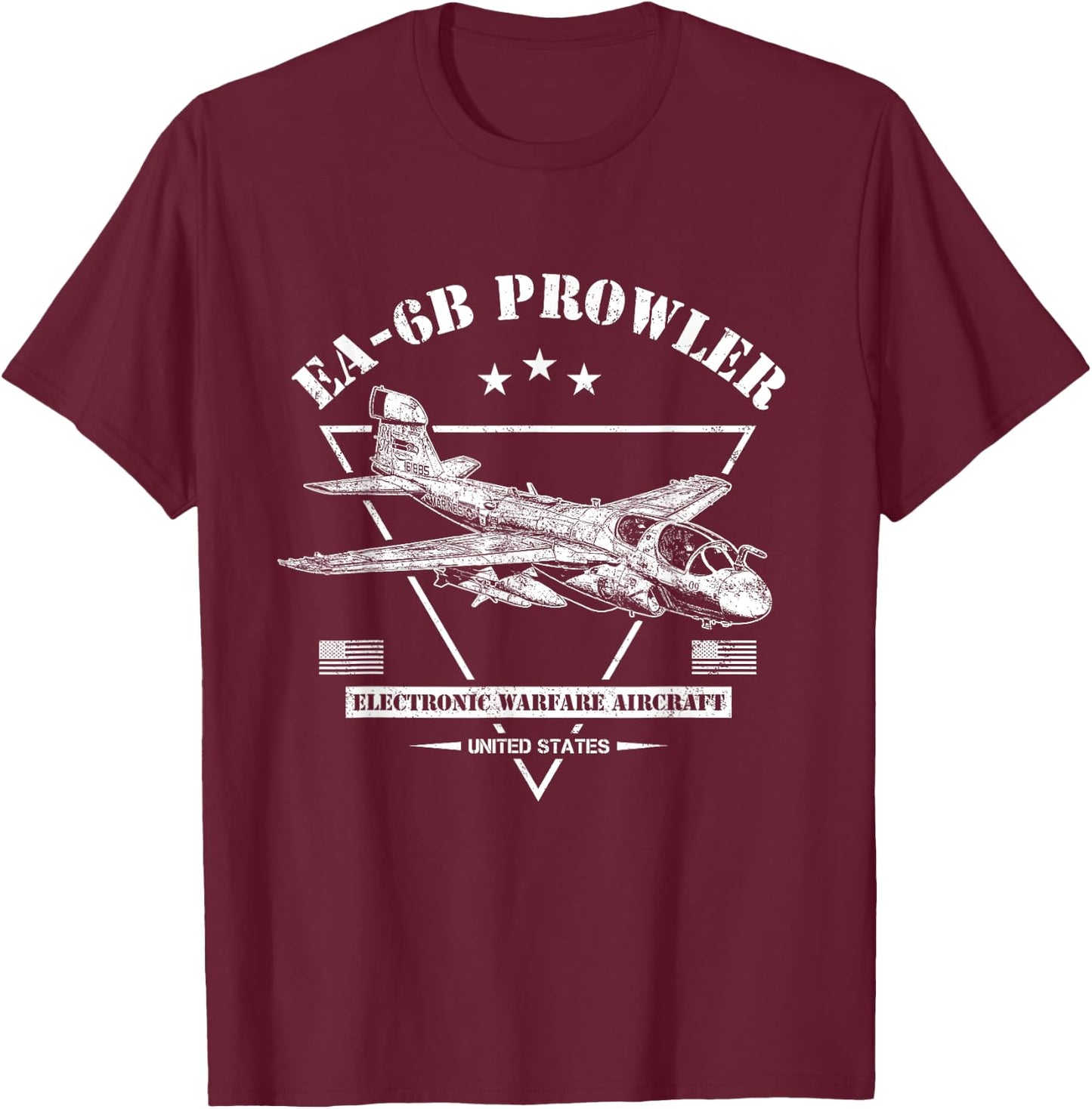 EA-6B Prowler T-Shirt - T-Shirt | Maroon