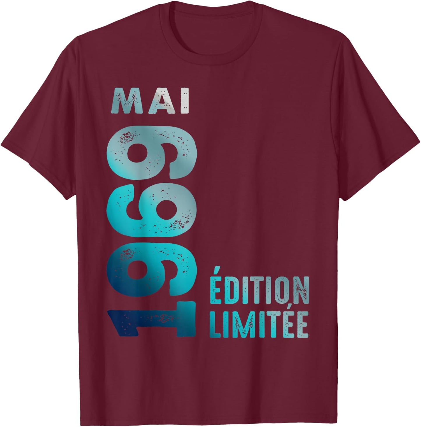 Mai 1969 Édition Limitée Mai 1969 T-Shirt - T-Shirt | Maroon