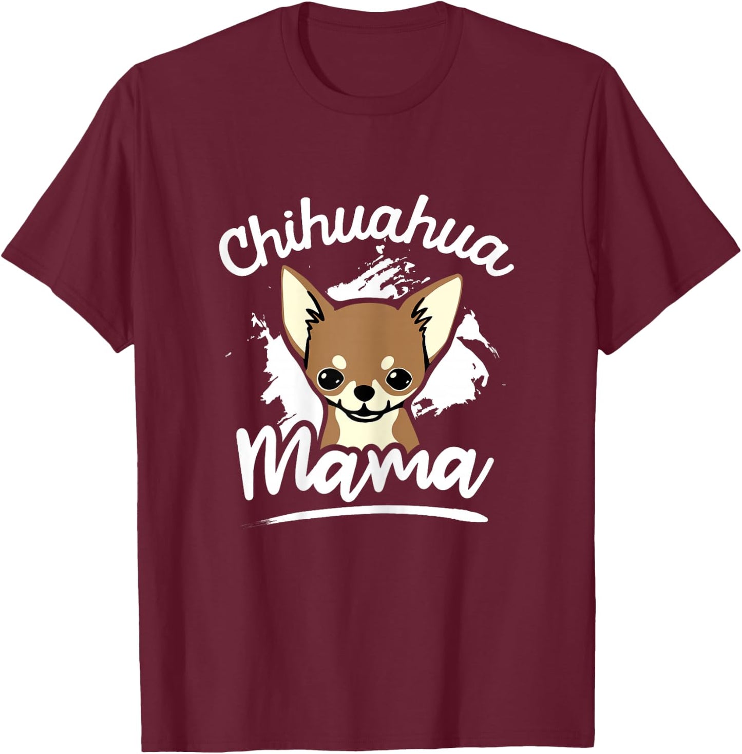 Chihuahua Mama - Chihuahua Lover & Dog Lover Kids T-Shirt - T-Shirt | Maroon