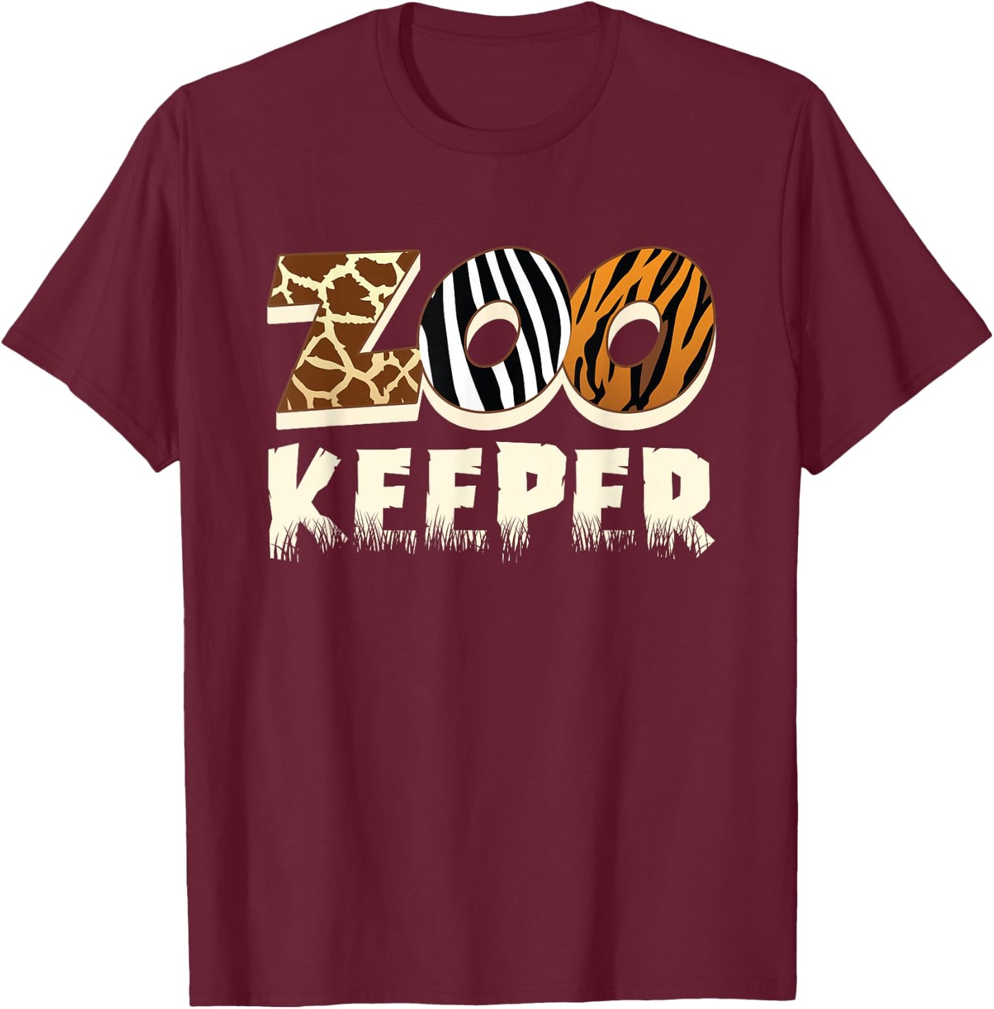 Zoowärter Zoo Zoo Keeper Profession T-Shirt - T-Shirt | Maroon