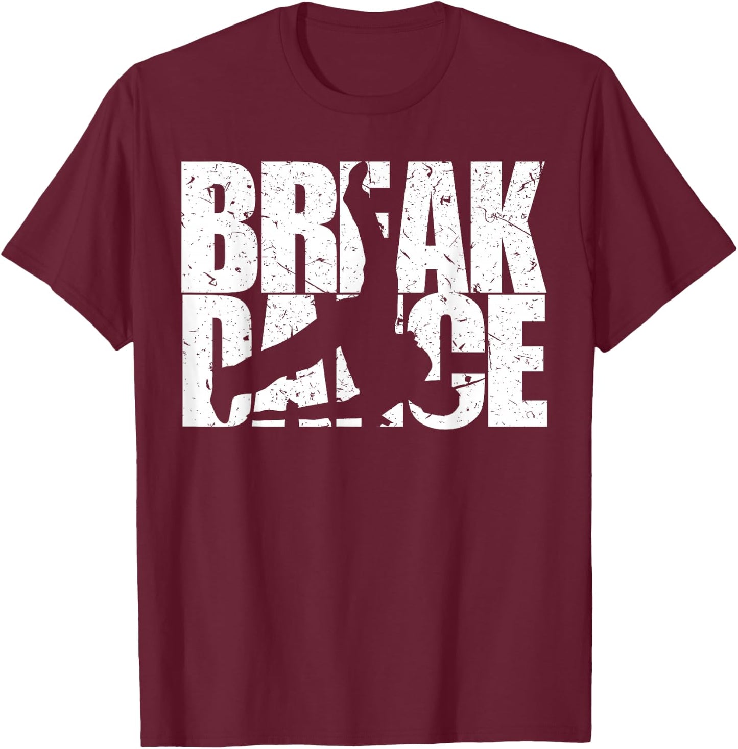 Break Dance Retro Windmill Hip Hop Gift Kids , Black, S T-Shirt - T-Shirt | Maroon