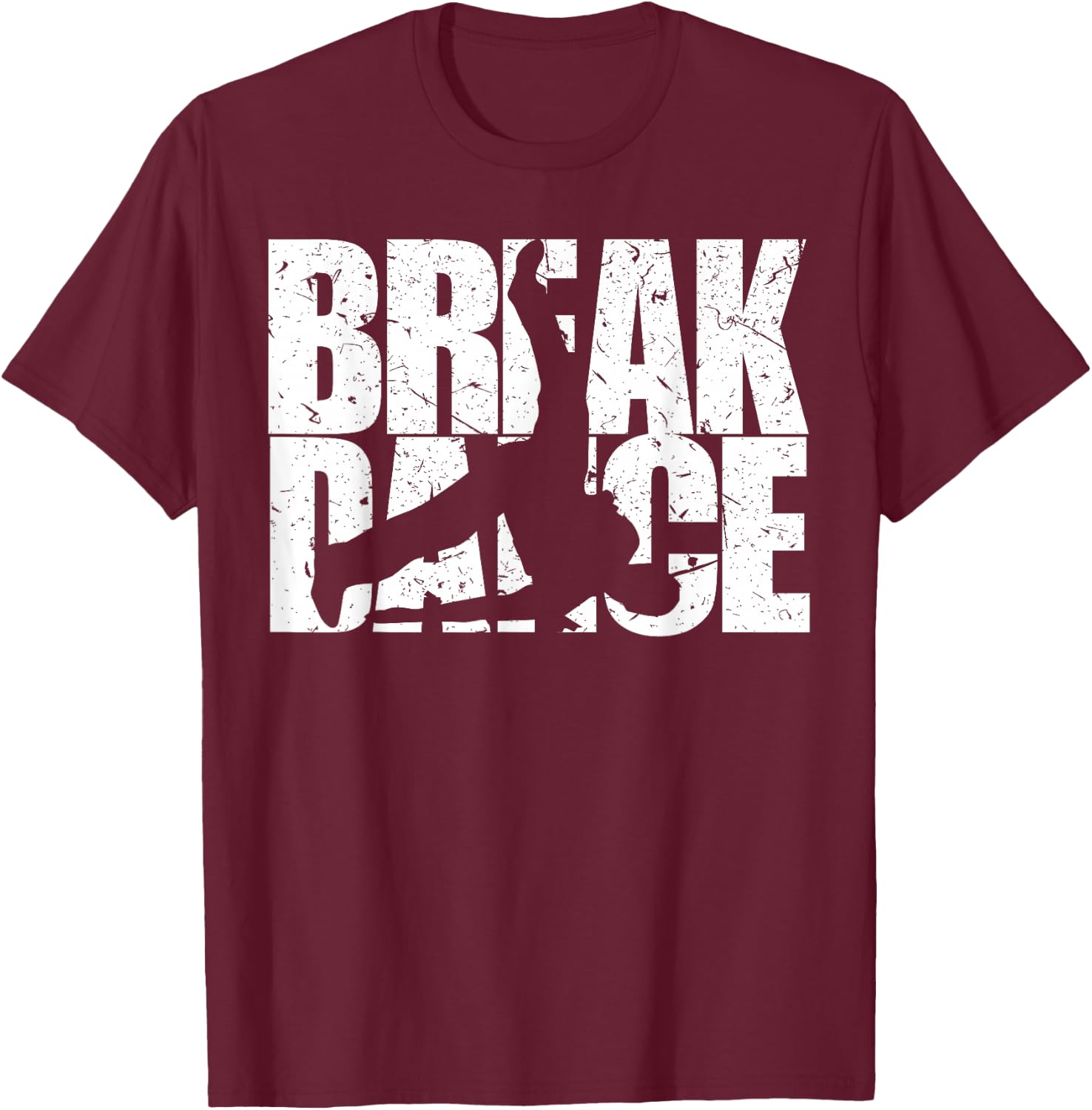 Break Dance Retro Windmill Hip Hop Gift Kids , Black, S T-Shirt - T-Shirt | Maroon