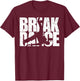 Break Dance Retro Windmill Hip Hop Gift Kids , Black, S T-Shirt - T-Shirt | Maroon