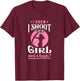 Shoot Like a Girl Want a Lesson? - Archery & Hunting T-Shirt - T-Shirt | Maroon