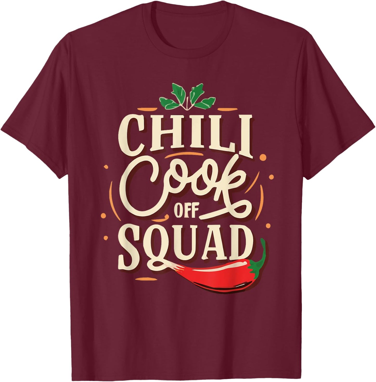 Chili Cook Off Squad T-Shirt - T-Shirt | Maroon