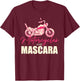 Motorcyclists Women Make Up Hobby Biker Motorcycle T-Shirt - T-Shirt | Maroon