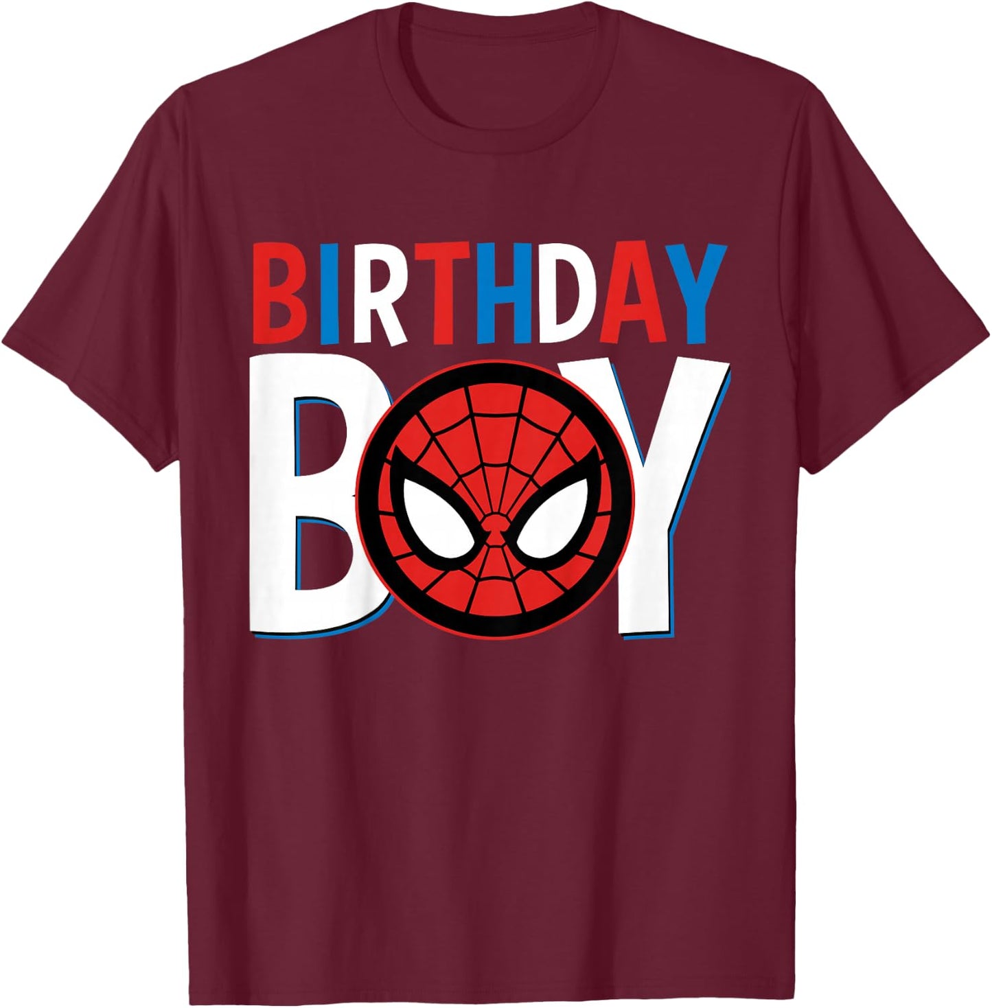 Marvel Avengers Classic Spider-Man Birthday Boy T-Shirt - T-Shirt | Maroon