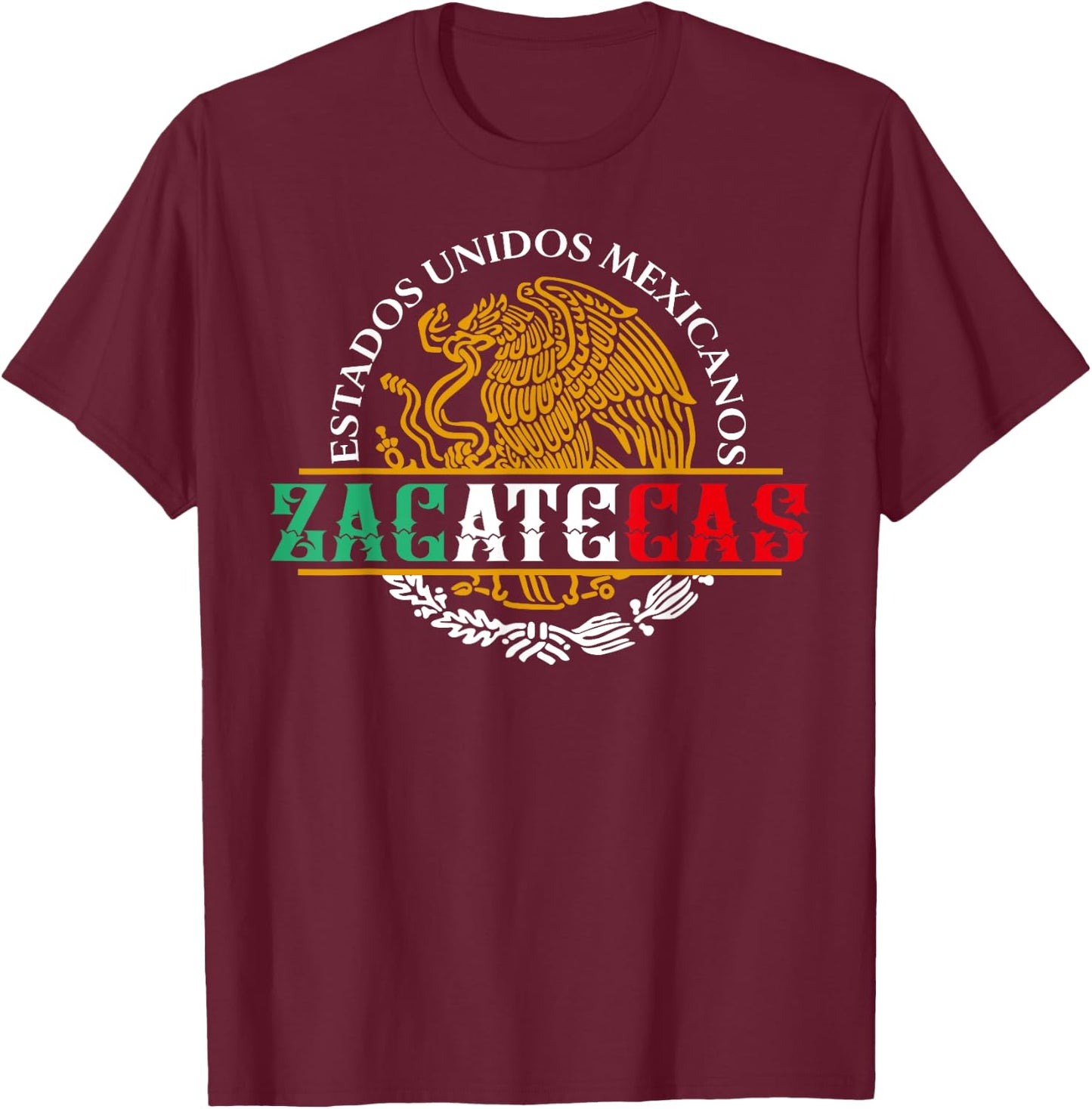 Zacatecas Mexico Souvenir Matching Couples Mexican Pride T-Shirt - T-Shirt | Maroon