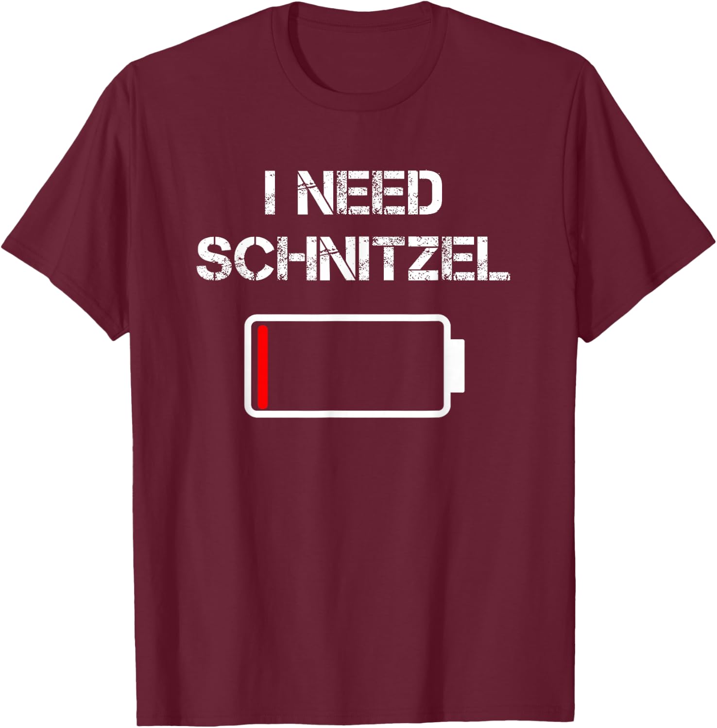Deutsches Essen Schnitzel | Ich brauche Schnitzel T-Shirt - T-Shirt | Maroon