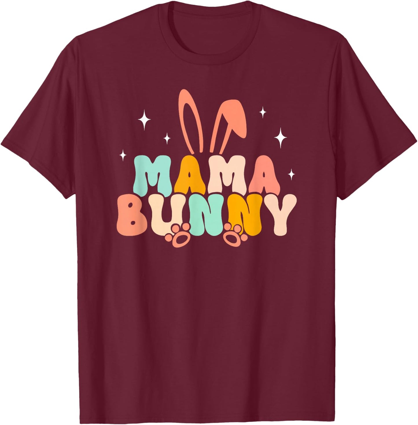 Mama Bunny Mom Rabbit Owner Bunny Mother Rabbit Mama T-Shirt - T-Shirt | Maroon
