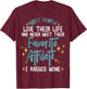 I Raised My Favorite Athlete Sports Parents Design Mom Dad T-Shirt - T-Shirt | Maroon