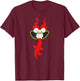 Samurai Jack Big Face of Aku T-Shirt - T-Shirt | Maroon