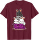 Rabbit Asexual Flag Pride Month Cute Rabbit Subtle LGBTQ T-Shirt - T-Shirt | Maroon