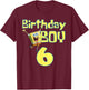 Mademark x SpongeBob SquarePants - SpongeBob SquarePants Birthday Boy 6 T-Shirt - T-Shirt | Maroon