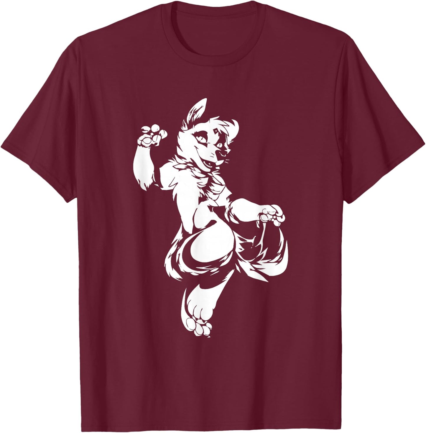 Fursuits Fox Cosplay Fursona Furries - Furs Furry Fandom T-Shirt - T-Shirt | Maroon