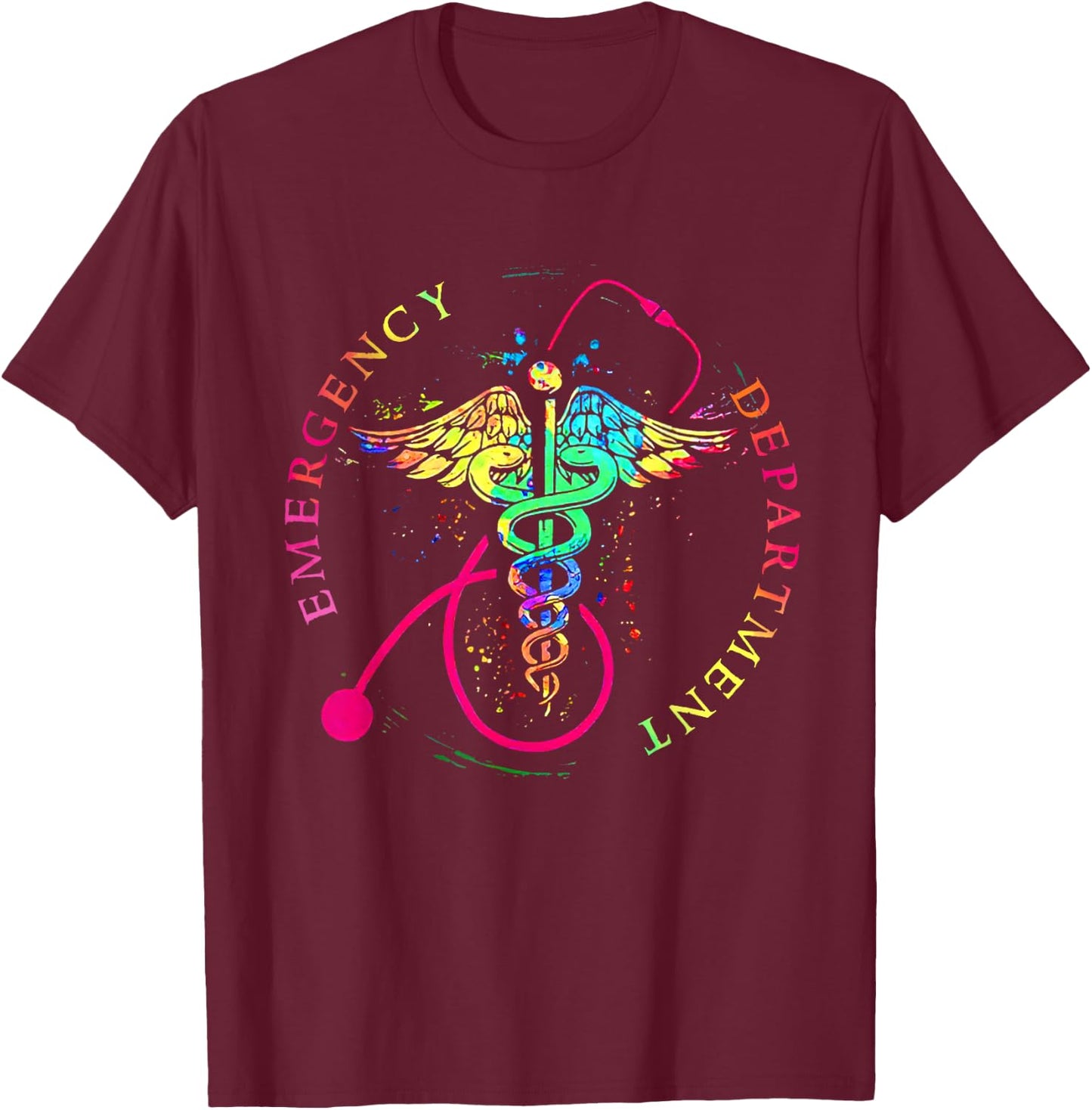 Emergency Department Shirt Emergency Room Healthcare T-Shirt - T-Shirt | Maroon