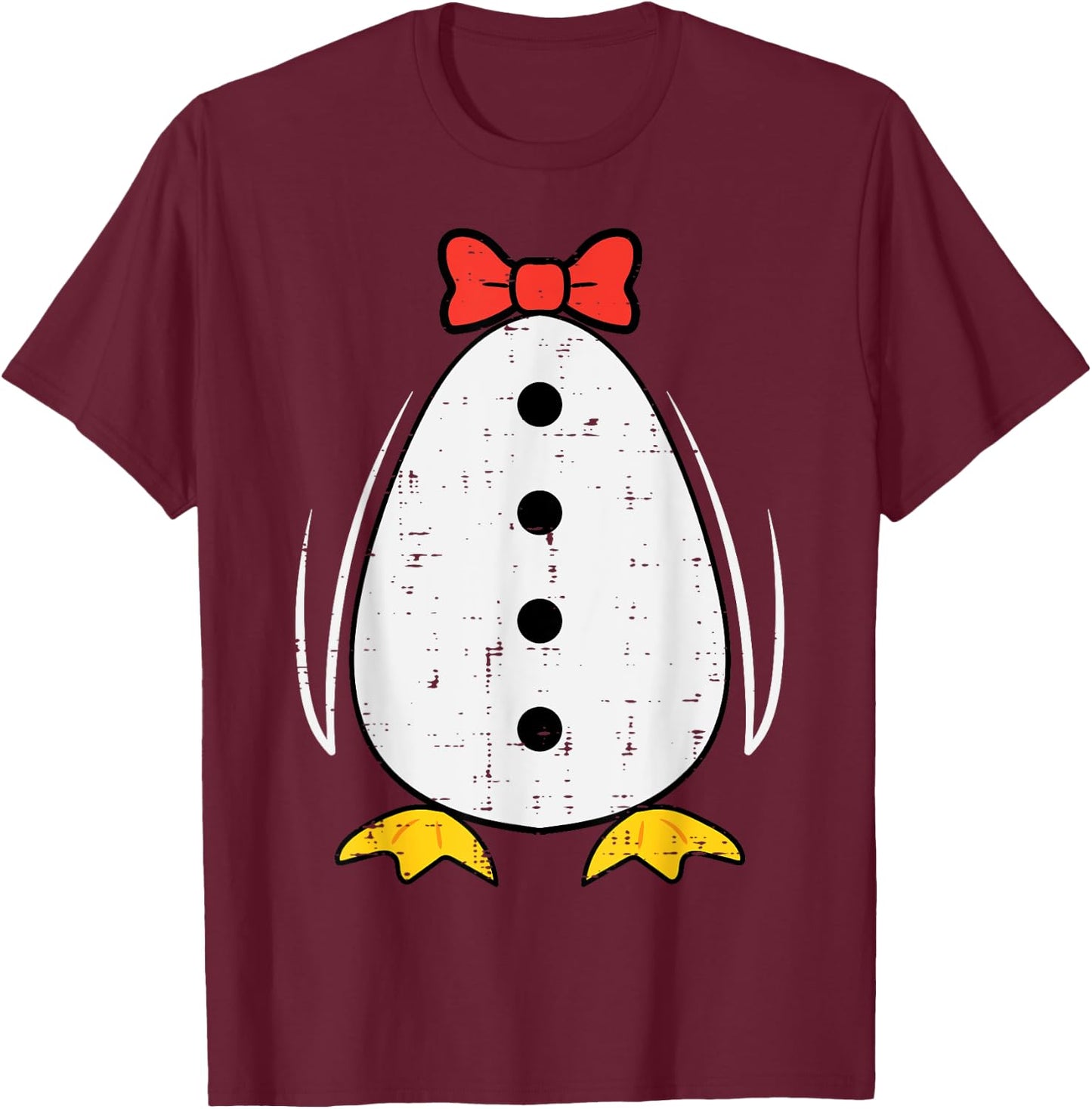 Penguin Costume Halloween Boys Girls Kids Toddler Women Men T-Shirt - T-Shirt | Maroon