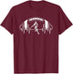 American Football Herzschlag Footballspieler Vintage Herren T-Shirt - T-Shirt | Maroon
