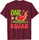 One in a Melon Squad 1st Birthday Party Family Matching T-Shirt - T-Shirt | Maroon
