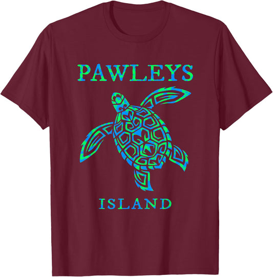 Pawleys Island South Carolina Sea Turtle Boys Girls Toddler T-Shirt - T-Shirt | Maroon