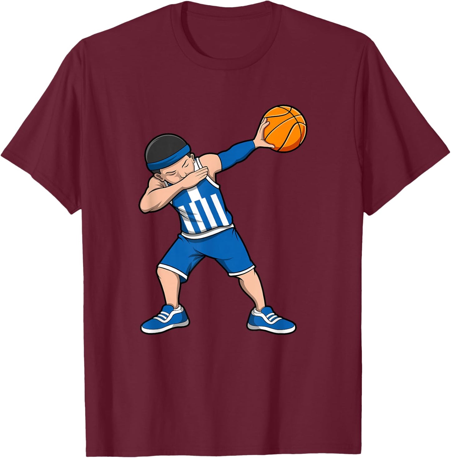 Griechenland Basketball Trikot Griechenland Basketball T-Shirt - T-Shirt | Maroon