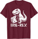 Brie-rex funny dinosaur with brie cheese tyrannosaurus rex T-Shirt - T-Shirt | Maroon