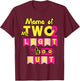Mama of Ms. Two Legit to Quit 2nd Birthday 80s 90s Party T-Shirt - T-Shirt | Maroon