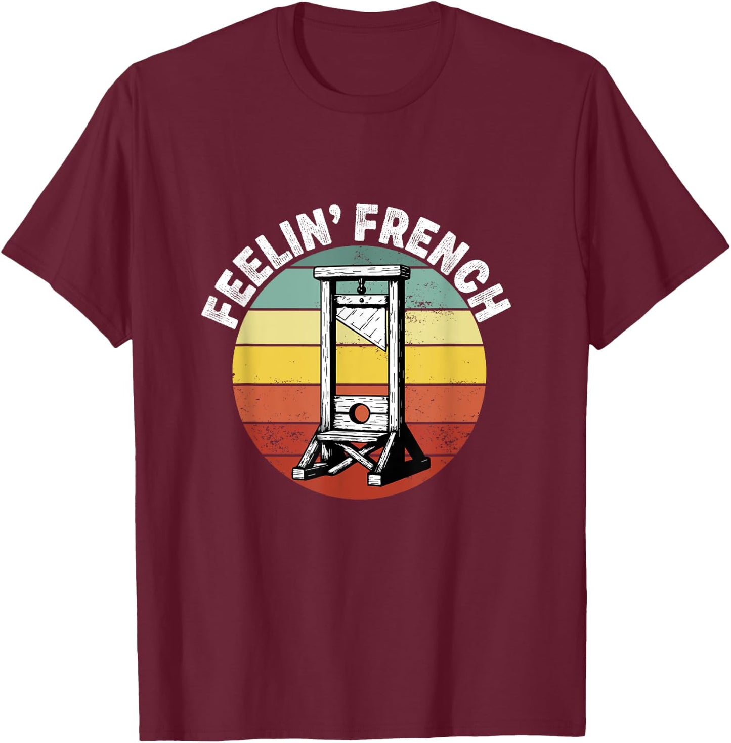 Guillotine Guilhotina Pour Homme Et Femme T-Shirt - T-Shirt | Maroon