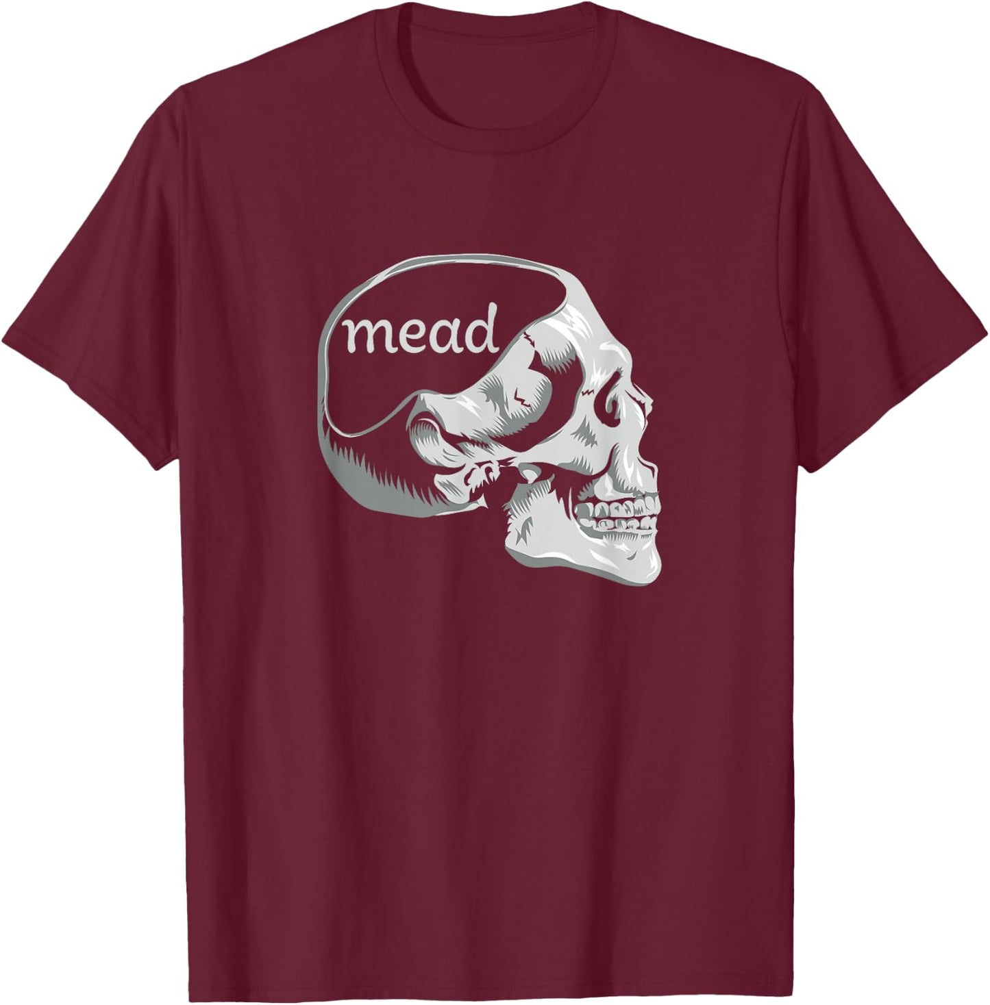 Mead On the Mind | Mead Making, Brewing Funny Graphic T-Shirt - T-Shirt | Maroon