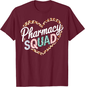 Pharmacy Squad Pharmacy Technician T-Shirt - T-Shirt | Maroon