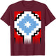 Lautaro Flag Araucana Mapuche Gunelve T-Shirt - T-Shirt | Maroon