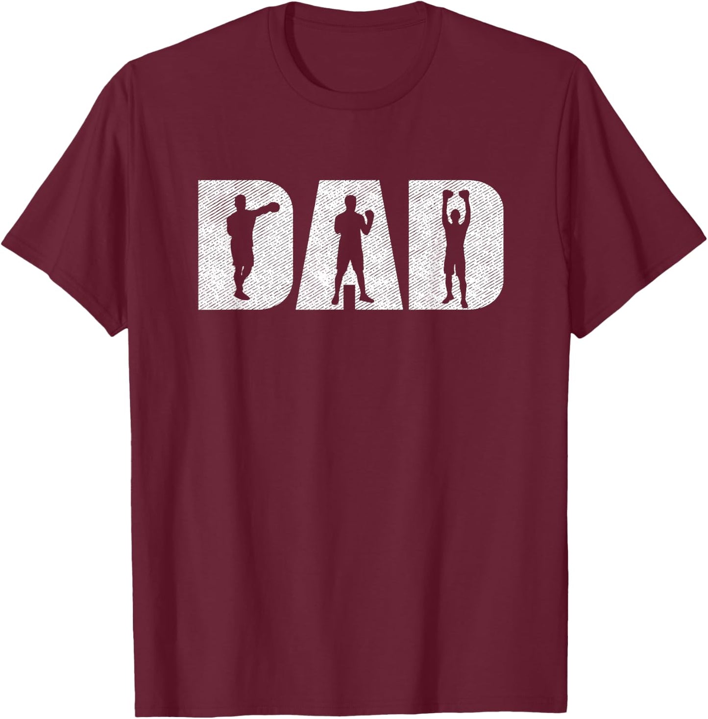 Boxer Dad Love Boxing Gift Training MMA Box Fighting T-Shirt - T-Shirt | Maroon