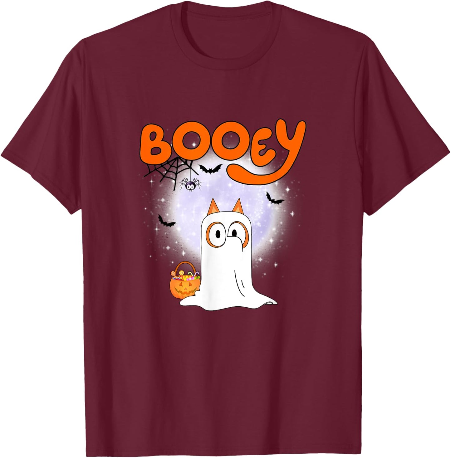 Spooky Season Funny Ghost Booey,Dog Halloween Pumpkin Women T-Shirt - T-Shirt | Maroon