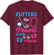 Putters Or Pearls Keeper Of The Gender Gender Reveal Party T-Shirt - T-Shirt | Maroon