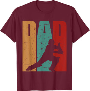 Vintage Cricket Dad Father's Day Ideas Cricket Player T-Shirt - T-Shirt | Maroon